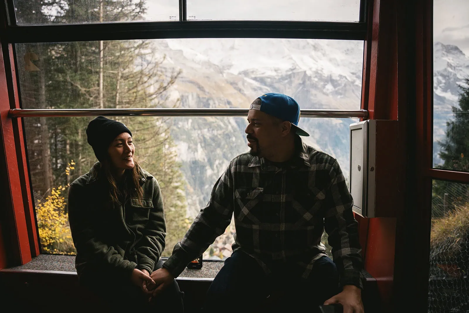 Reaching a remote village by train and cable car, full of anticipation for their Gornergrat elopement
