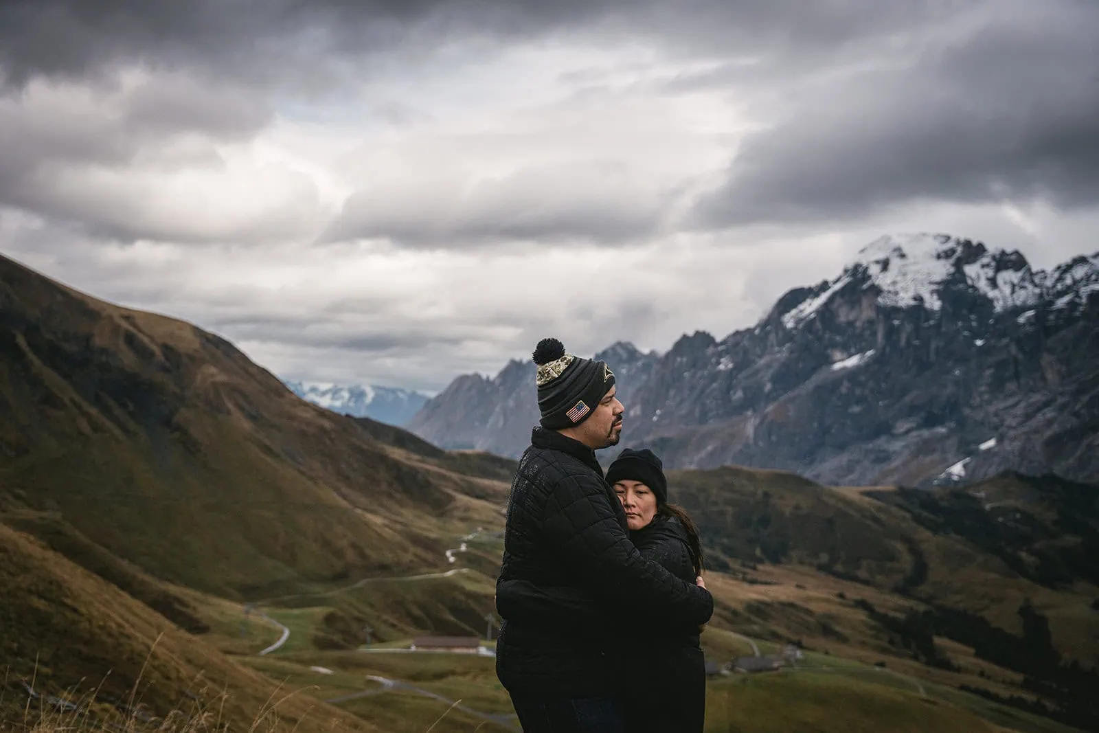 Gornergrat elopement: Sharing secrets and quiet smiles as the peaks close in