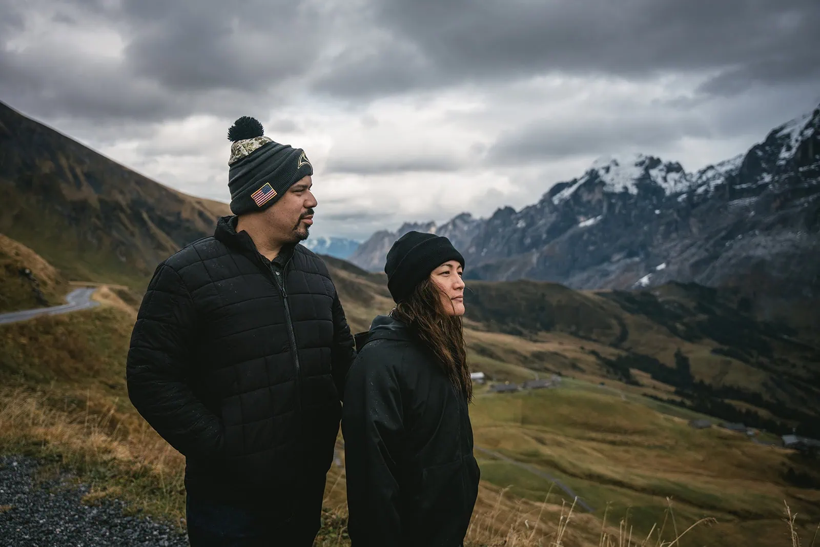 Peaceful snapshots of their travels through Switzerland, leading up to their Gornergrat elopement