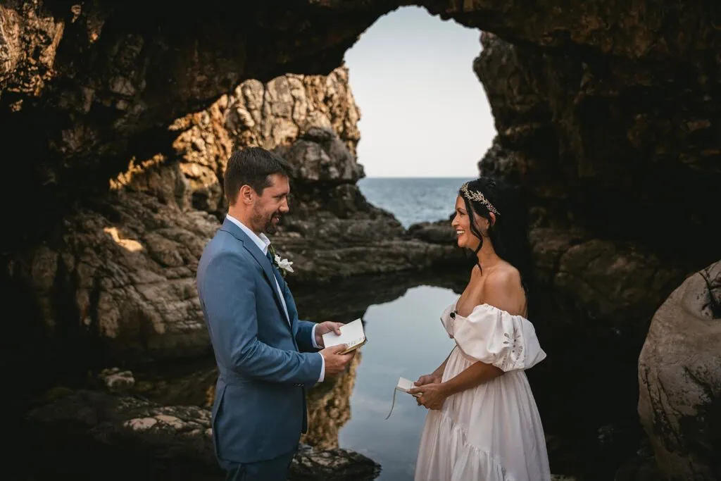 Have a symbolic ceremony during an elopement