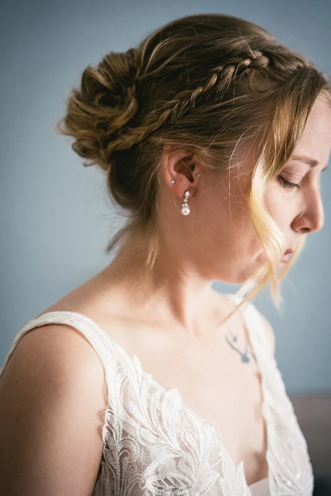 Reynisfjara elopement: Portrait captured during the bride's getting ready