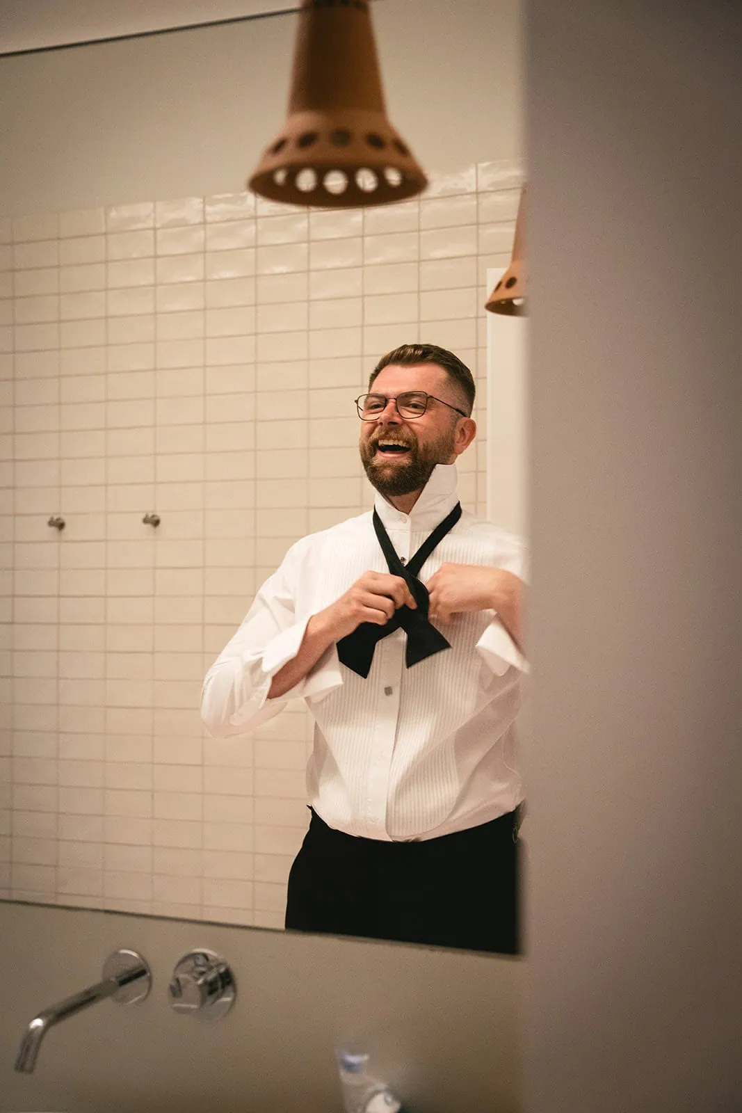 Giddy anticipation in the hotel room before their Ponta Delgada elopement