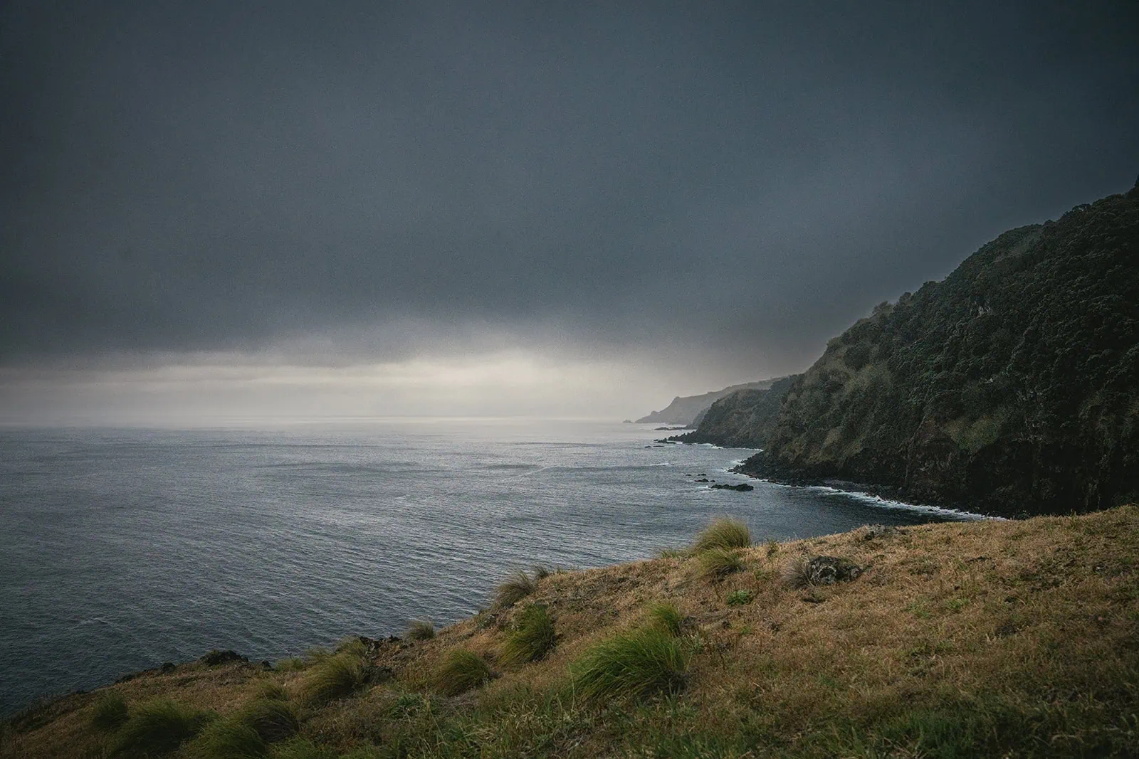 Misty cliffs and velvet skies surrounded their Ponta Delgada elopement ceremony