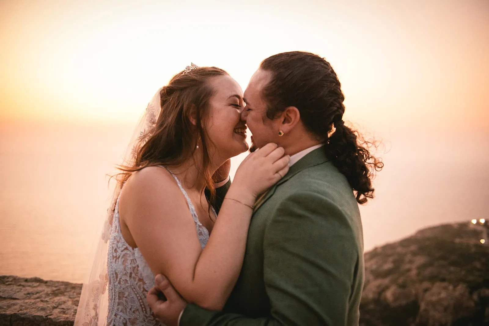 The kind of love that fits perfectly into a Rhodes Island sunset