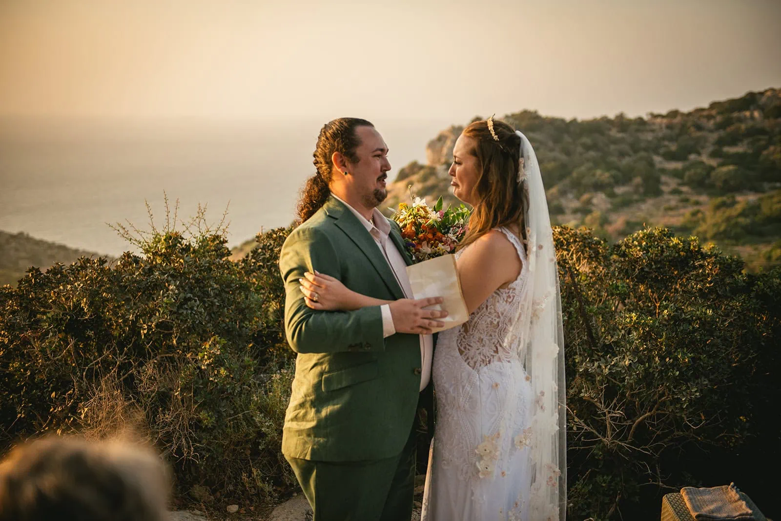 This Rhodes Island elopement felt like the end of a novel and the start of a new one