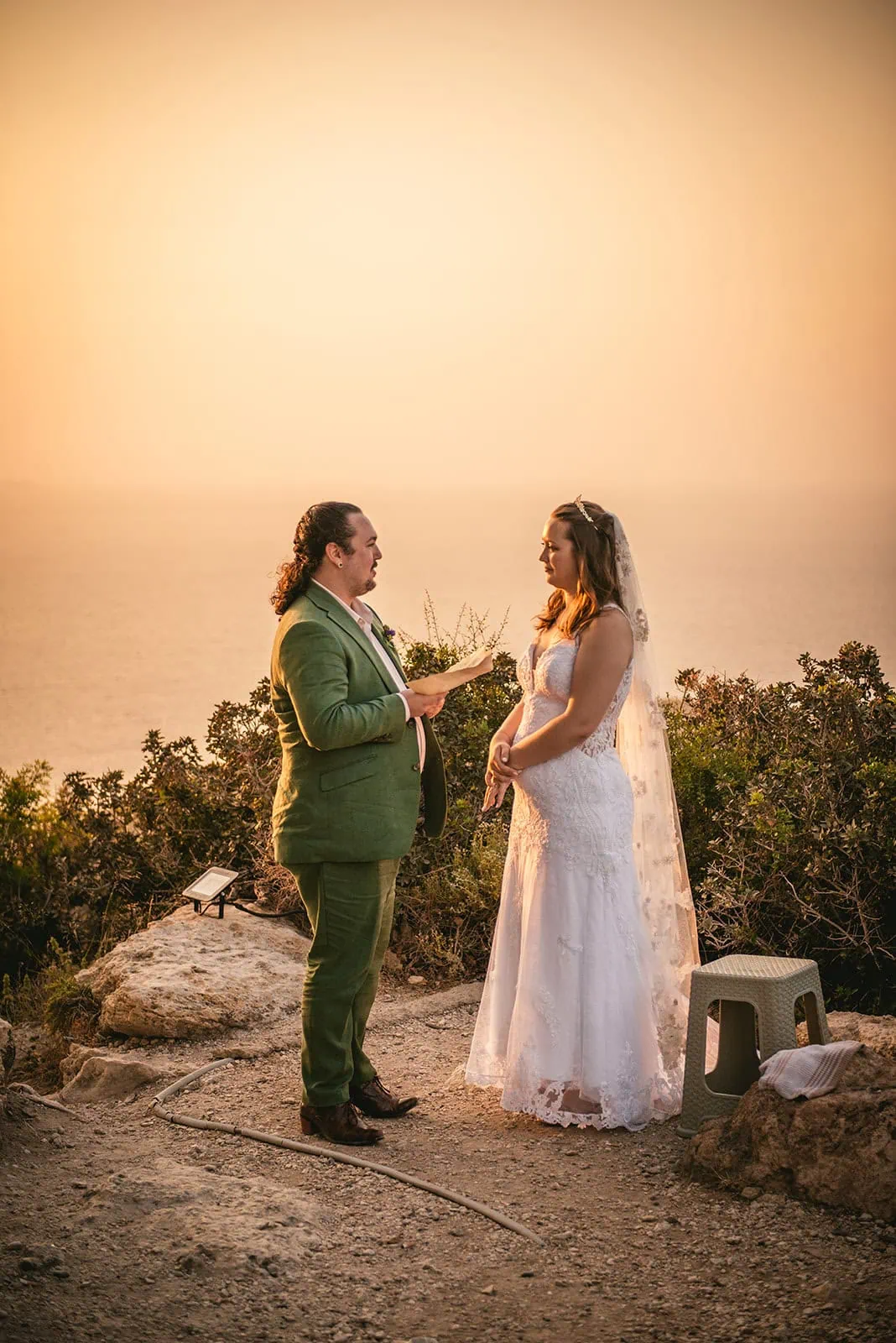 This Rhodes Island elopement felt like stepping into mythology