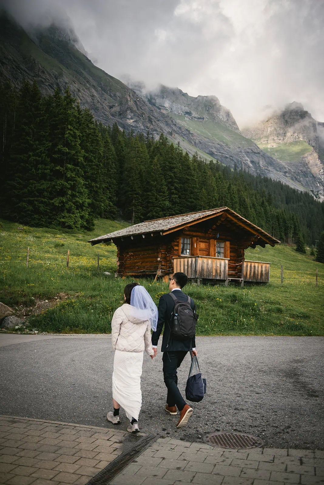 A day of hiking boots, laughter, and love—Oeschinensee elopement perfection