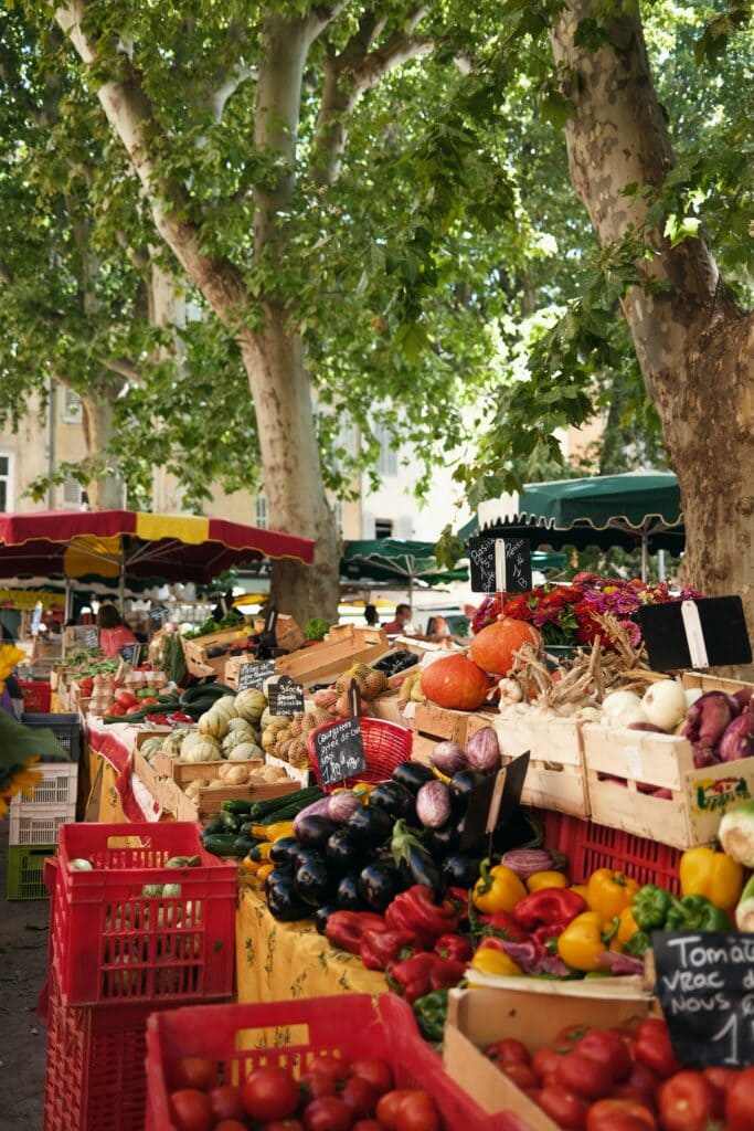 Riviera market morning before an elopement
