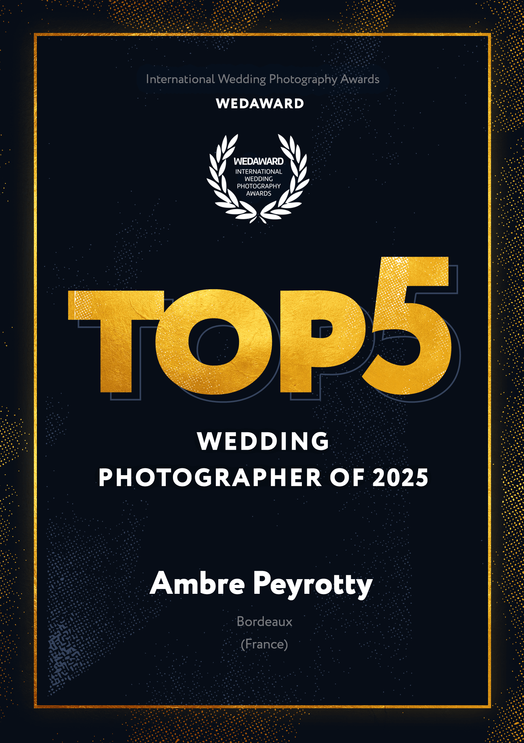 Award badge Ambre